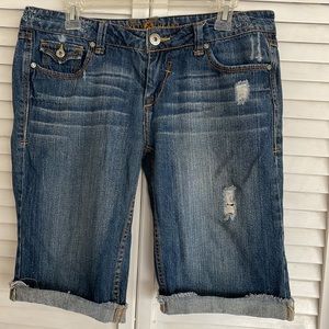 VELVET HEART Distressed Jean Shorts, Size 30